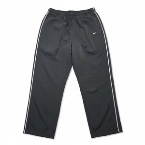 Nike Men's Large Black Dri-Fit Track Pants Warm Up Straight Leg